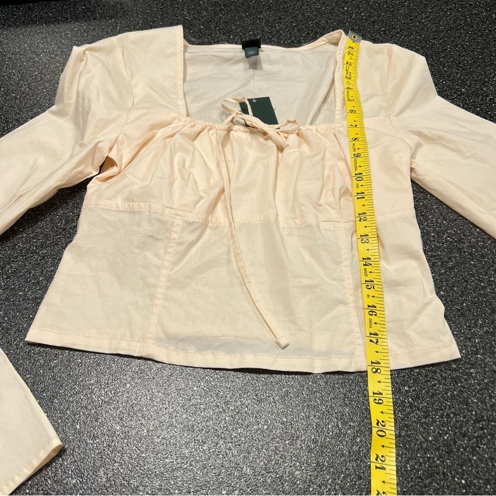 ❤️3/$15 NWT- Wild Fable Light Pink Long Sleeve Top Size Small - Picture 4 of 8